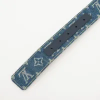 LOUIS VUITTON ルイ・ヴィトン × Nigo サンチュール LVハート  ベルト ブルー M0465 BC3281 ユニセックス【中古】【美品】 LOUIS VUITTON（ルイ・ヴィトン） × Nigo サンチュール LVハート