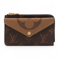 ヴィトン ジャイアントモノグラムリバース ポルトカルトレクトヴェルソ M81303 ブラウン フラグメントケース RFID反応あり