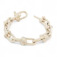 ティファニー ハードウェア ラージリンク ブレスレット 925 64.1g シルバー