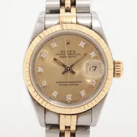 ロレックス レディ デイトジャスト 69173G SS×YG SS×YG AT シャンパン文字盤