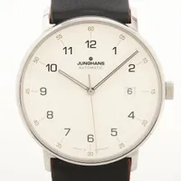 ユンハンス フォームA SS SS×革 AT ホワイト文字盤 027.4731.00