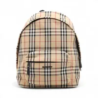 バーバリー ノバチェック キャンバス バックパック/リュック ベージュ