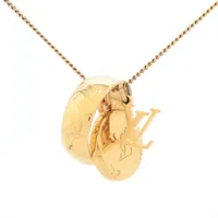 ヴィトン M80189 リングネックレス モノグラム DI1200 ネックレス GP ゴールド