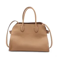 ザロウ ソフトマルゴー12 レザー 2WAYハンドバッグ ブラウン