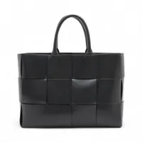 ボッテガヴェネタ マキシイントレチャート ザ アルコトート レザー トートバッグ ブラック