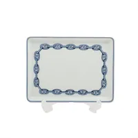 エルメス シェーヌダンクル プレート 陶器 ブルー