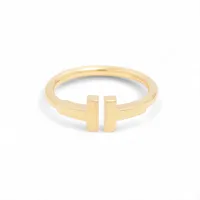 ティファニー Tワイヤー リング 750(YG) 3.0g