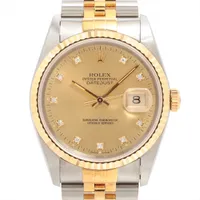 ロレックス デイトジャスト36 16233G SS×YG SS×YG AT シャンパン文字盤