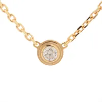 カルティエ ダムール XS ダイヤ ネックレス 750(YG) 2.1g