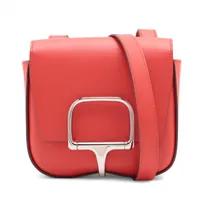 エルメス デッラ カヴァッレリア ヴォーエプソン ルージュクー シルバー金具 U:2022年