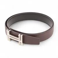 エルメス H オ カレ B:2023年 ベルト 95 ボックスカーフ×トゴ ブラック×ブラウン