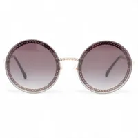 シャネル 4245 ココマーク サングラス GP×プラスチック ゴールド×ブラック グラスチェーン付属