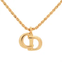 クリスチャンディオール CDロゴ ネックレス GP ゴールド