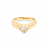 ティファニー フレンドシップ ダイヤ リング 750(YG) 3.8g