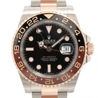 ロレックス GMTマスターⅡ 126711CHNR PG×SS PG×SS AT ブラック文字盤