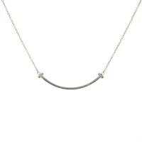 ティファニー Tスマイル ネックレス 925 1.9g シルバー