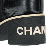 シャネル ココマーク レザー ショートブーツ 37 1/2C レディース