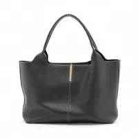 トッズ ショッピング ミディアム レザー トートバッグ ブラック