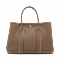 エルメス ガーデンパーティ30 TPM ネゴンダ エトゥープ シルバー金具 □K:2007年