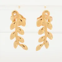 ティファニー オリーブリーフ ピアス 750(YG) 3.0g