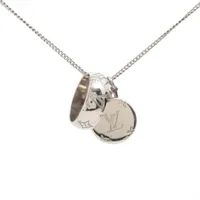 ヴィトン M62485 モノグラムリング OB1294/OB0275 ネックレス GP シルバー