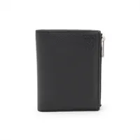 ロエベ アナグラム スリム レザー コンパクトウォレット ブラック