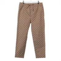 GUCCI GGパターン ベージュパンツ 48 メンズ グッチ GGキャンバス コットン×ポリエステル パンツ 48 メンズ