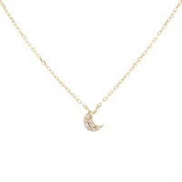 スタージュエリー イニシャル ダイヤ ネックレス K18(YG) 1.1g 0.02