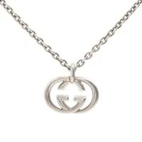 グッチ インターロッキングG ネックレス 925 26.1g シルバー