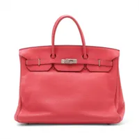 エルメス バーキン40 ルトゥルネ トリヨンクレマンス ブーゲンビリア シルバー金具 □N:2010年