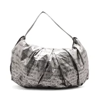 シャネル アンリミテッド ナイロン ショルダーバッグ シルバー シルバー金具 12番台