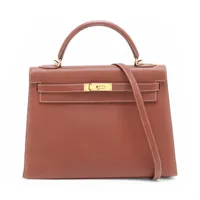 エルメス ケリー32 セリエ フィヨルド フォーブ ゴールド金具 □E:2001年