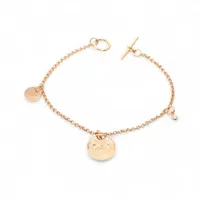 エルメス エクスリブリス ダイヤ ブレスレット 750(PG) 7.1g ST