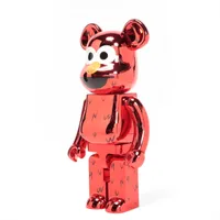 ベアブリック フィギュア プラスチック レッド ELMO CHROME Ver. 1000％