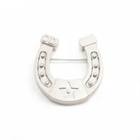 ディオール ホースシュー ブローチ GP シルバー