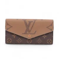 ヴィトン ジャイアントモノグラムリバース ポルトフォイユサラ M80726 マロン ロングウォレット RFID反応あり