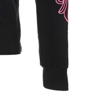 クロムハーツ ロングTシャツ コットン サイズL ブラック×ピンク ホース