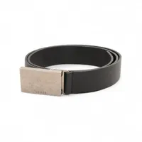 グッチ ロゴ ベルト 90 メタル×レザー ブラック 835193