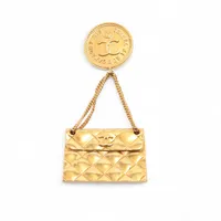 シャネル ココマーク マトラッセ 23（1988） ブローチ GP ゴールド ヴィンテージ