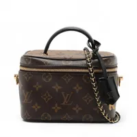 ヴィトン モノグラムリバース ヴァニティNV M45165 ブラウン RFID反応あり