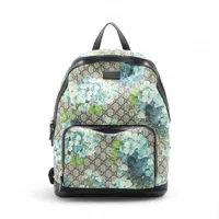 グッチ GGブルームス PVCxレザー バックパック/リュック ブルー 546324 アウトレット