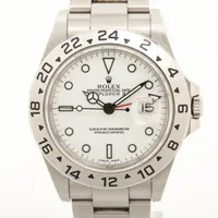 ロレックス エクスプローラーⅡ 16570 SS SS AT ホワイト文字盤 あまりごま1