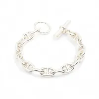 エルメス シェーヌダンクルMM 2023 ブレスレット 16コマ 925 55.4g シルバー