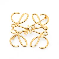 ロエベ アナグラム ブローチ GP ゴールド