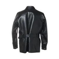 Lewis Leathers Leather Leather jacket 44 Men's Black AVIAKIT BLACK