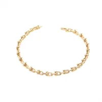 ティファニー ハードウェア マイクロリンク ブレスレット 750(YG) 10.8g