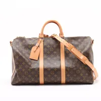 ヴィトン モノグラム キーポルバンドリエール50 M41416 ブラウン カデナ×3