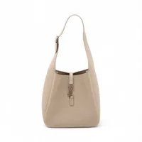 サンローランパリ LE 5 A 7 レザー ショルダーバッグ ベージュ 713938