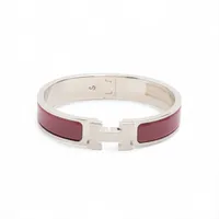 エルメス クリックHファン ブレスレット GP シルバー×パープル ソルド品