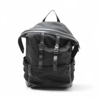 フェンディ ズッカ ナイロンxレザー バックパック/リュック ブラック 7VZ038